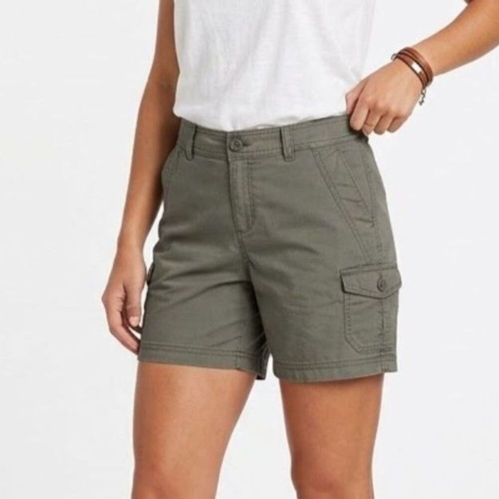 Eddie Bauer Olive Green Adventure-Ready Utility Gorpcore Shorts Size 10